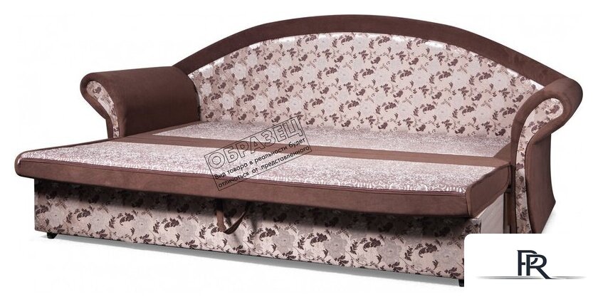 Диван Анмикс Риччи (светло-бежевый, велюр/принт инкас) - Изображение №7 — Интернет-магазин ПроЗаказ