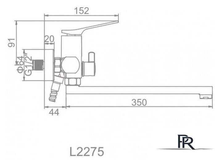 Смеситель Ledeme L2275 - Изображение №2 — Интернет-магазин ПроЗаказ