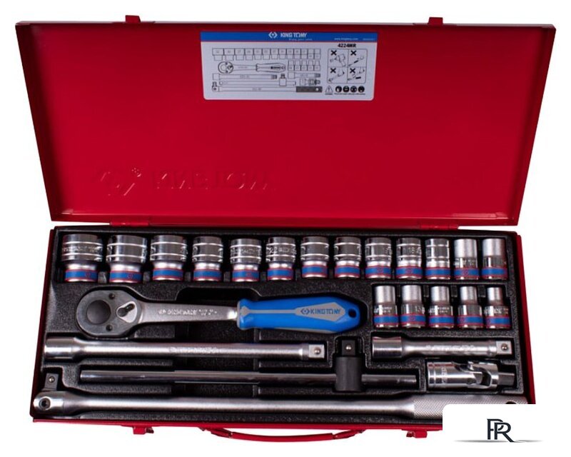 Универсальный набор инструментов King Tony 4224MR (24 предмета) - Изображение №1 — Интернет-магазин ПроЗаказ