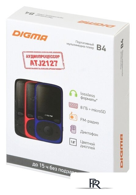 Плеер MP3 Digma B4 8GB (синий) - Изображение №8 — Интернет-магазин ПроЗаказ