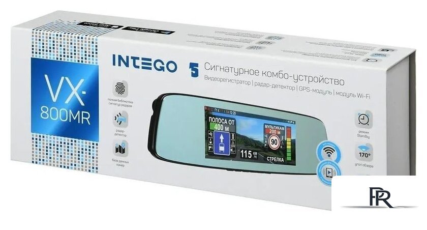 Видеорегистратор для авто Intego VX-800MR с радар-детектором, GPS модулем и картой памяти 32GB - Изображение №7 — Интернет-магазин ПроЗаказ