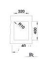 Кухонная мойка Blanco Subline 320-U 527160 (мягкий белый) - Изображение №3 — Интернет-магазин ПроЗаказ