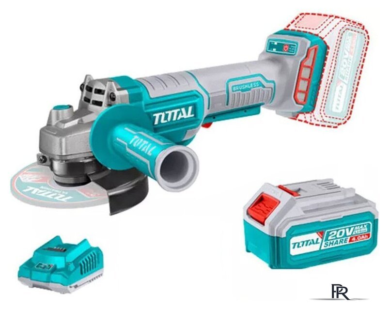 Угловая шлифмашина Total TAGLI2111561 (с 1-им АКБ, кейс) - Изображение №1 — Интернет-магазин ПроЗаказ