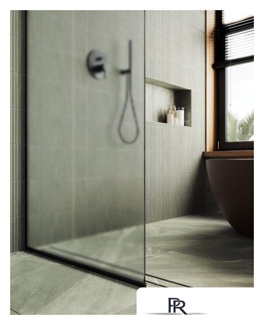 Душевая стенка MaybahGlass 195x89 MGD-690-6у (сатин стекло/черный) - Изображение №3 — Интернет-магазин ПроЗаказ