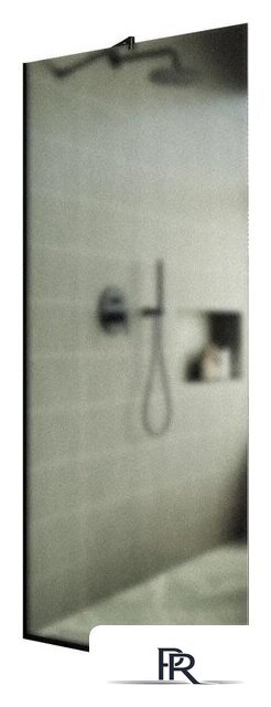 Душевая стенка MaybahGlass 195x89 MGD-690-6у (сатин стекло/черный) - Изображение №1 — Интернет-магазин ПроЗаказ