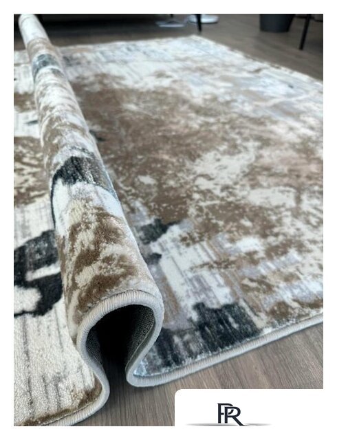 Ковер для жилой комнаты Radjab Carpet Бьянка Прямоугольник D009A 8563RK-B (1x2, Cream Shirink/Blue Fdy) - Изображение №3 — Интернет-магазин ПроЗаказ