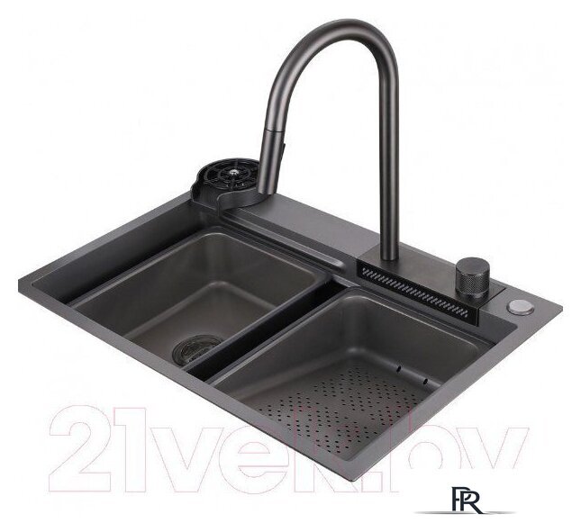 Кухонная мойка Abber Wasser Kreis AF2194NG (никель) - Изображение №2 — Интернет-магазин ПроЗаказ