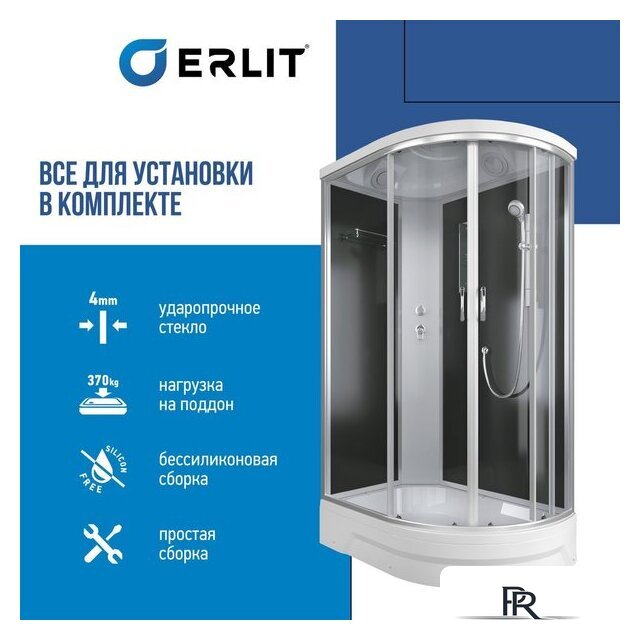 Душевая кабина Erlit ER351226L-C2-RUS - Изображение №3 — Интернет-магазин ПроЗаказ