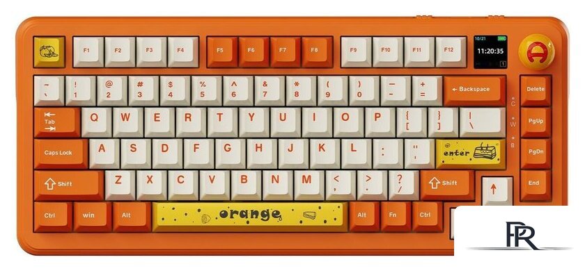 Клавиатура Ajazz AK820 Max Plus (оранжевый/белый, Ajazz Avocado) - Изображение №1 — Интернет-магазин ПроЗаказ