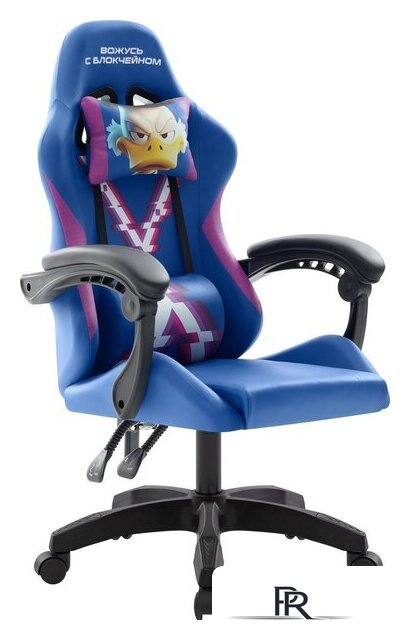 Игровое (геймерское) кресло Defender Legas (синий/фиолетовый) - Изображение №2 — Интернет-магазин ПроЗаказ