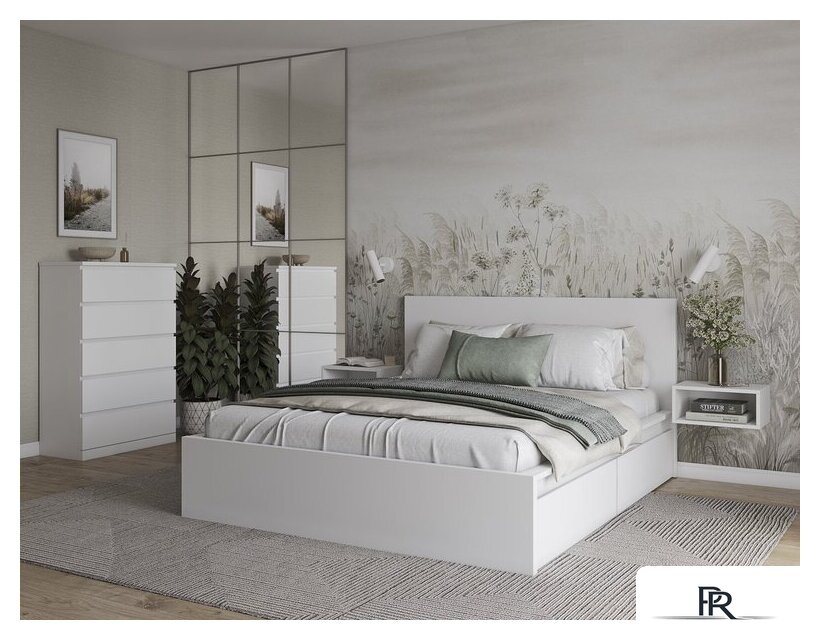 Кровать Mebelain Varma Sang 140 (белый) - Изображение №8 — Интернет-магазин ПроЗаказ