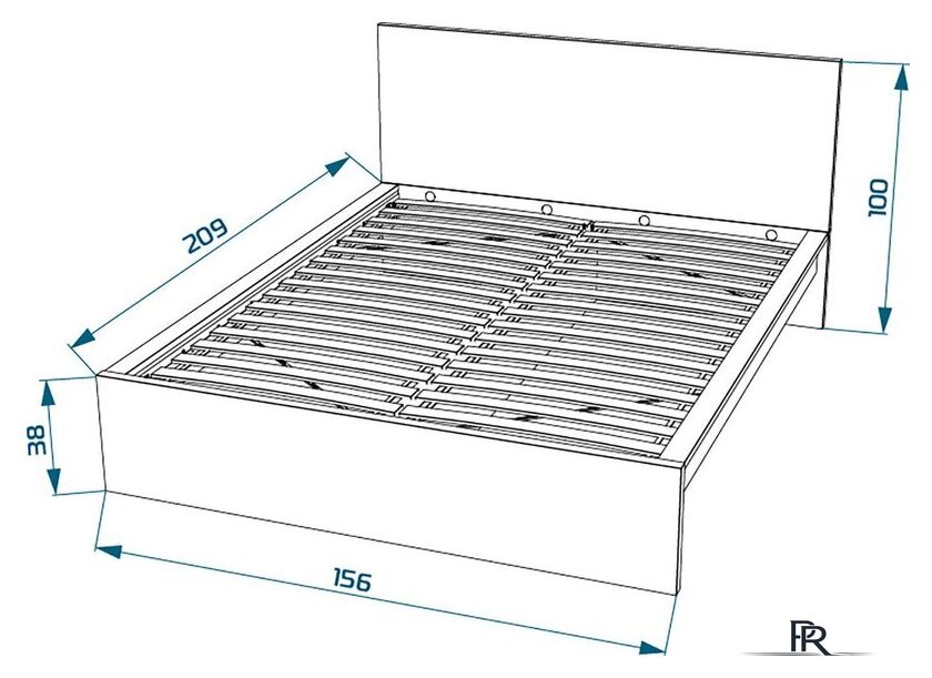 Кровать Mebelain Varma Sang 140 (белый) - Изображение №5 — Интернет-магазин ПроЗаказ