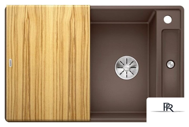Кухонная мойка Blanco Axia III 45 S-F 523198 (кофе, деревянная доска) - Изображение №2 — Интернет-магазин ПроЗаказ