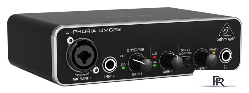 Аудиоинтерфейс Behringer U-Phoria UMC22 - Изображение №3 — Интернет-магазин ПроЗаказ