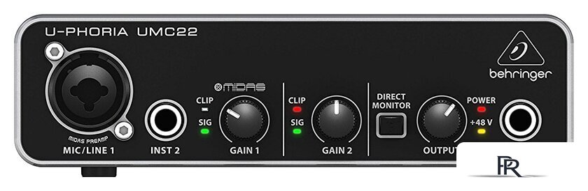 Аудиоинтерфейс Behringer U-Phoria UMC22 - Изображение №1 — Интернет-магазин ПроЗаказ