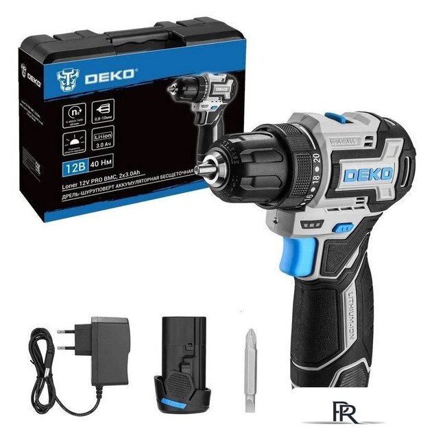 Дрель-шуруповерт Deko Loner 12V Pro 085-1011 (с 2-мя АКБ, кейс) - Изображение №1 — Интернет-магазин ПроЗаказ