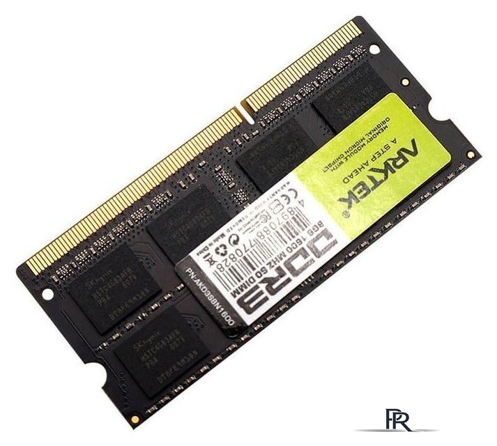 Оперативная память Arktek 8ГБ DDR3 SODIMM 1600 МГц AKD3S8N1600 - Изображение №3 — Интернет-магазин ПроЗаказ