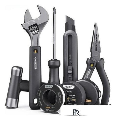 Набор домашнего мастера Deli EHT0008 (8 предметов) - Изображение №1 — Интернет-магазин ПроЗаказ