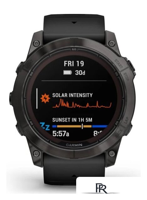 Умные часы Garmin Fenix 7X Pro Sapphire Solar (карбоново-серый титан/черный) - Изображение №2 — Интернет-магазин ПроЗаказ