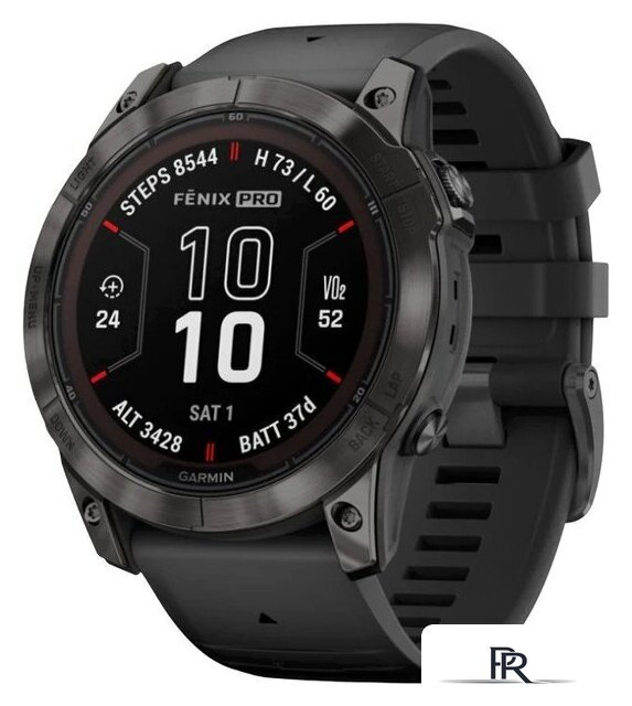 Умные часы Garmin Fenix 7X Pro Sapphire Solar (карбоново-серый титан/черный) - Изображение №1 — Интернет-магазин ПроЗаказ