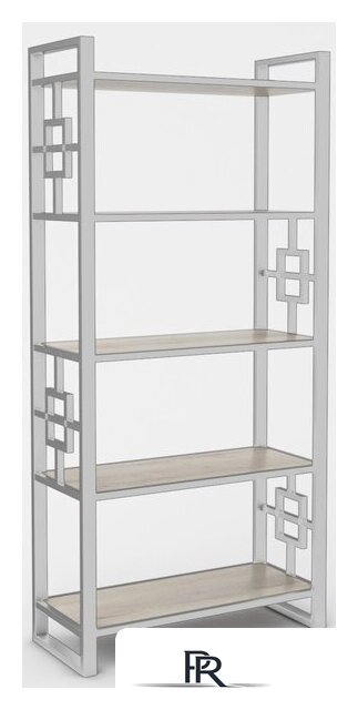 Стеллаж Hype Mebel Квадро 80x200 (белый/древесина белая) - Изображение №1 — Интернет-магазин ПроЗаказ