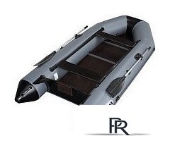 Моторно-гребная лодка Vivax Т330 с полом-книгой (с килем, серый/черный) - Изображение №1 — Интернет-магазин ПроЗаказ