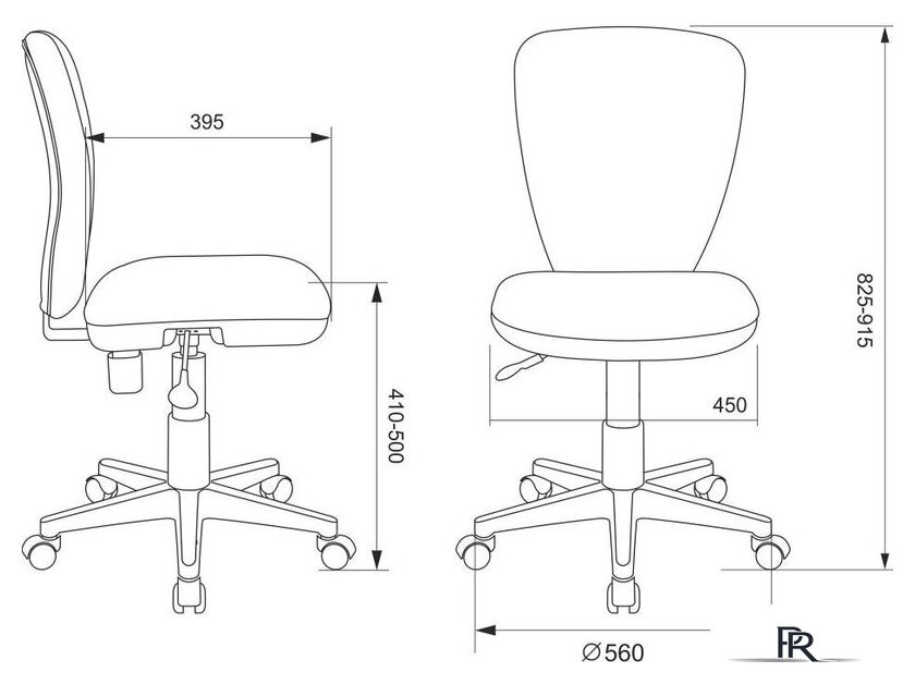 Компьютерное кресло Бюрократ KD-W10/26-29-1 (оранжевый) - Изображение №5 — Интернет-магазин ПроЗаказ