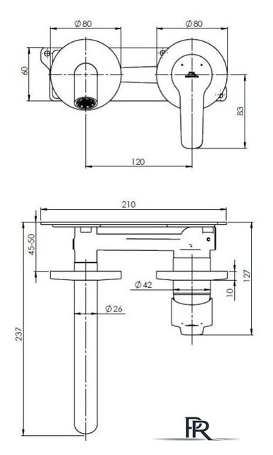 Смеситель Rubineta Torino-1F (BK) PM0010 - Изображение №2 — Интернет-магазин ПроЗаказ