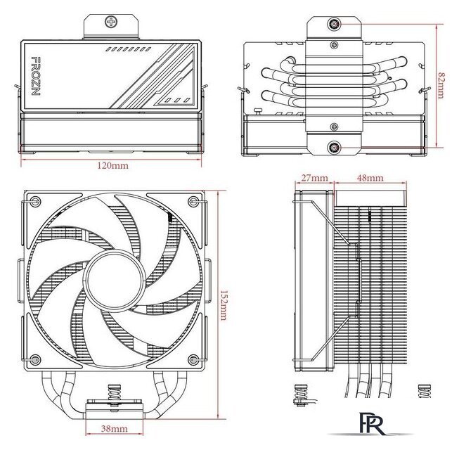 Кулер для процессора ID-Cooling Frozn A410 ARGB - Изображение №7 — Интернет-магазин ПроЗаказ