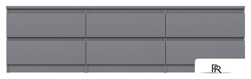 Тумба Mio Tesoro Кастор 6 ящиков 2.03.03.110.4 (серый) - Изображение №2 — Интернет-магазин ПроЗаказ