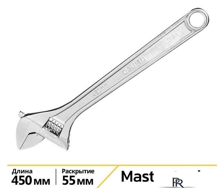 Ключ разводной Deli DL018A - Изображение №1 — Интернет-магазин ПроЗаказ