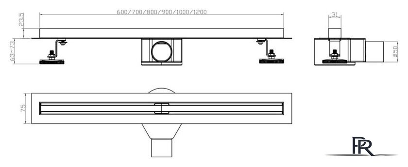 Трап/канал Lauter 210S383-GG 800x31 (золото) - Изображение №9 — Интернет-магазин ПроЗаказ