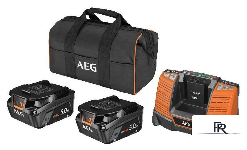 Аккумулятор с зарядным устройством AEG Powertools SETLL1850SHD 4935478945 (2x18В/5 Ah + 18В, сумка) - Изображение №1 — Интернет-магазин ПроЗаказ