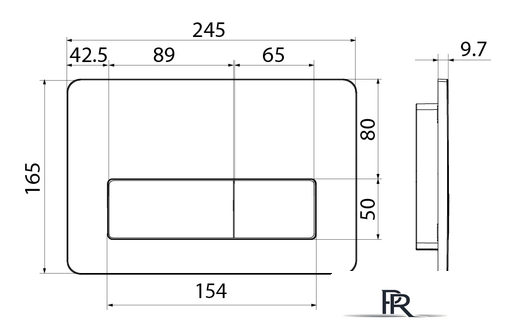 Панель смыва IDDIS Unifix UNI10B0i77 (черный) - Изображение №3 — Интернет-магазин ПроЗаказ
