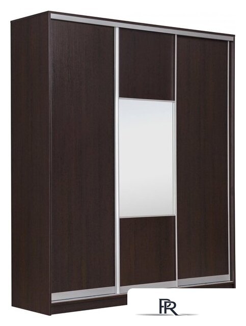 Шкаф распашной Рэйгрупп 233 VVX Elgon РГ-07.05 (венге/ хром) - Изображение №1 — Интернет-магазин ПроЗаказ