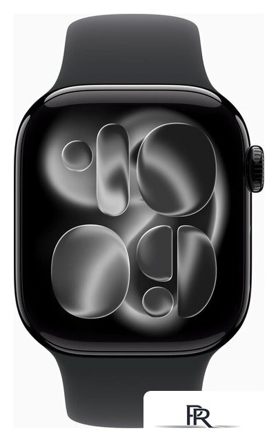Умные часы Apple Watch Series 11 42 мм (алюминиевый корпус, черный/черный, спортивный силиконовый ремешок S/M) - Изображение №2 — Интернет-магазин ПроЗаказ