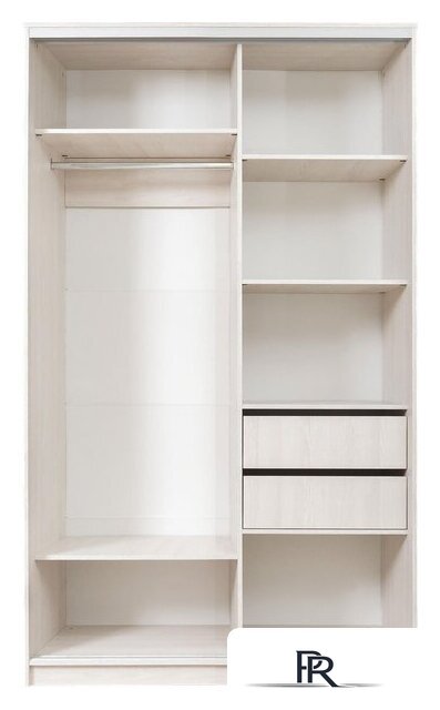 Шкаф распашной Рэйгрупп 158 YYX Elgon РГ-04.04 (ясень снежный/ хром) - Изображение №2 — Интернет-магазин ПроЗаказ