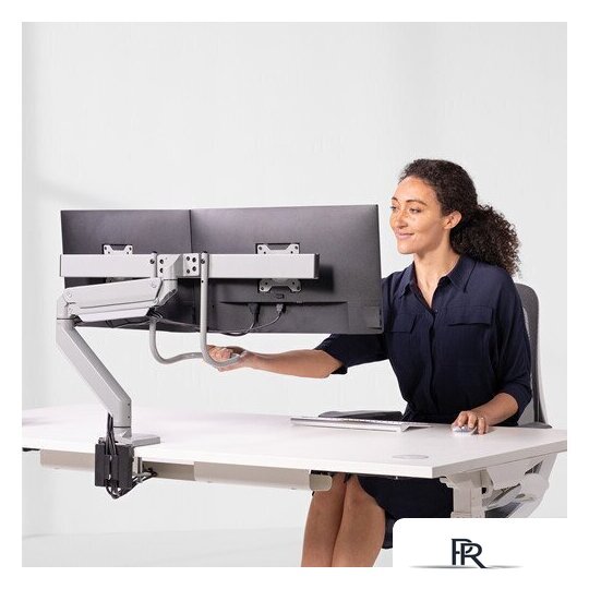 Кронштейн для монитора Fellowes Eppa Dual Crossbar Monitor Arm (серебристый) - Изображение №3 — Интернет-магазин ПроЗаказ