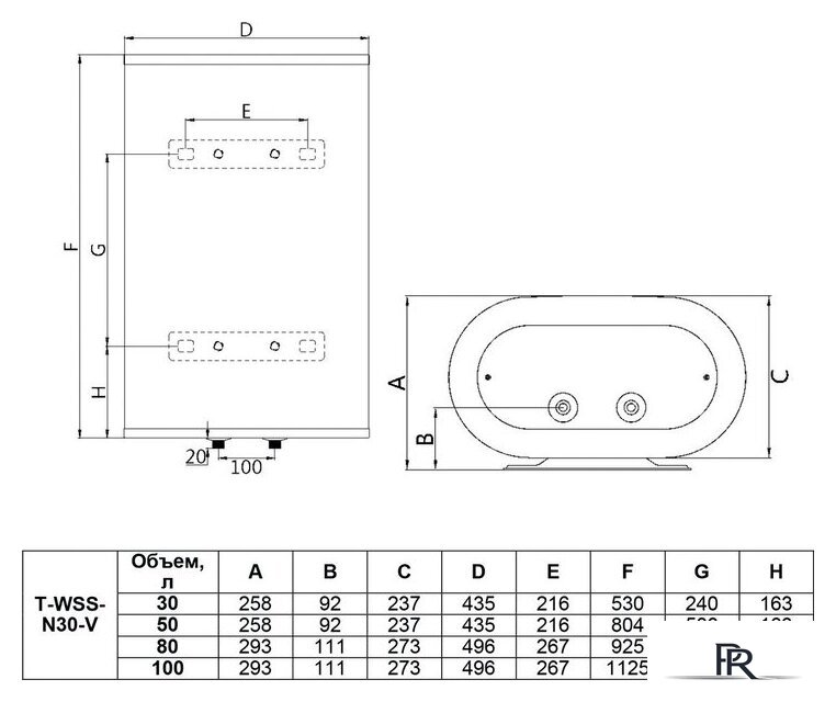 Накопительный электрический водонагреватель Timberk Optima T-WSS50-FS47-V - Изображение №2 — Интернет-магазин ПроЗаказ