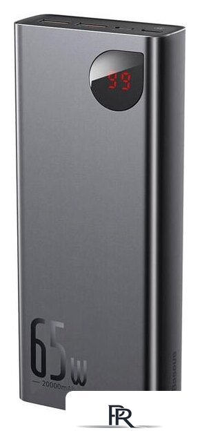 Внешний аккумулятор Baseus Adaman Metal Digital Display PPIMDA-D01 20000mAh (черный) - Изображение №2 — Интернет-магазин ПроЗаказ