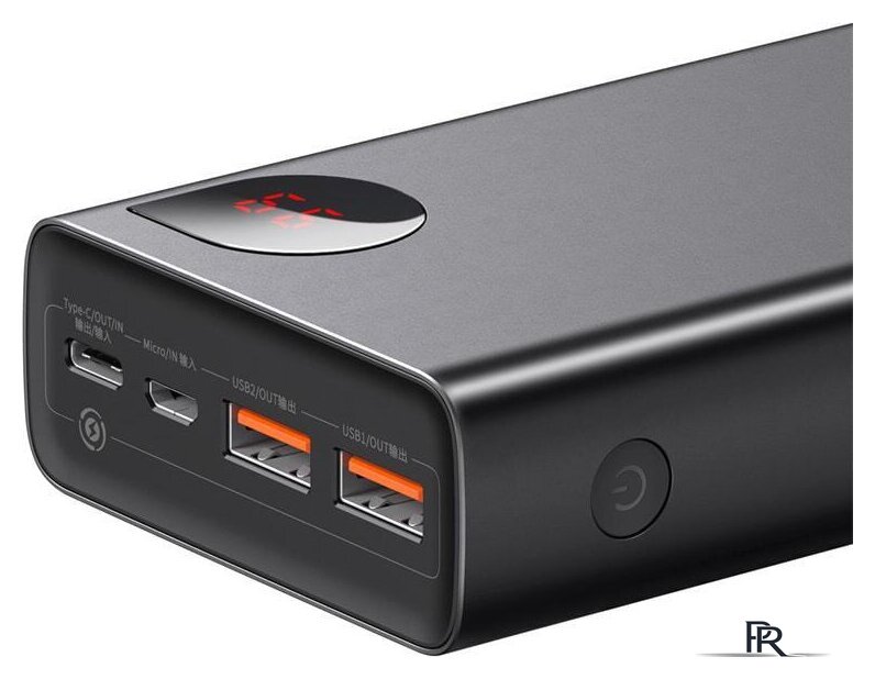 Внешний аккумулятор Baseus Adaman Metal Digital Display PPIMDA-D01 20000mAh (черный) - Изображение №4 — Интернет-магазин ПроЗаказ