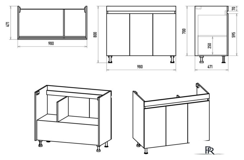  Misty Тумба с умывальником Енисей 100 Э-Ени01100-0112Я+10.150.01000.001 - Изображение №8 — Интернет-магазин ПроЗаказ