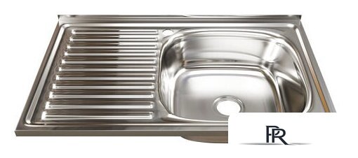Кухонная мойка Mixline 528175 (правая, полированная, 0.6 мм) - Изображение №1 — Интернет-магазин ПроЗаказ