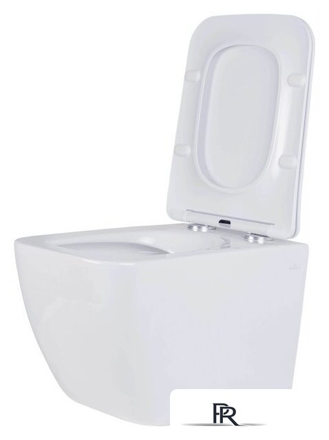 Унитаз подвесной Roxen Cube One Rimless 6 в 1 StounFix Dual Fresh 543879 (кнопка: черный матовый) - Изображение №6 — Интернет-магазин ПроЗаказ