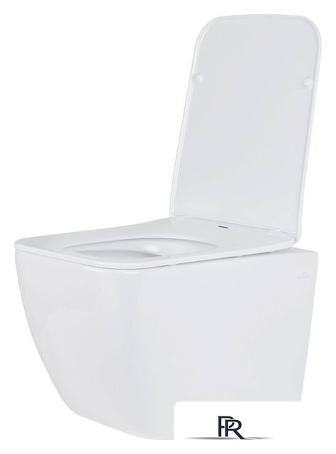 Унитаз подвесной Roxen Cube One Rimless 6 в 1 StounFix Dual Fresh 543879 (кнопка: черный матовый) - Изображение №5 — Интернет-магазин ПроЗаказ