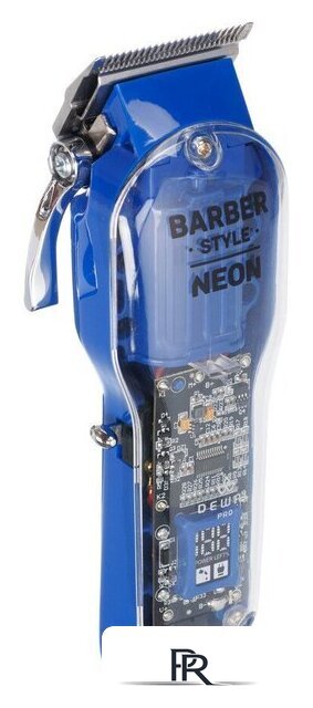 Машинка для стрижки волос Dewal Baber Style Neon 03-081 Blue - Изображение №2 — Интернет-магазин ПроЗаказ