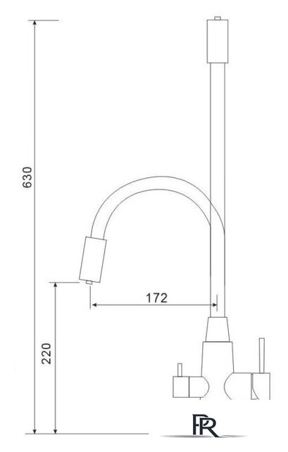 Смеситель Gross Aqua Neosteel GA3133611SSB - Изображение №2 — Интернет-магазин ПроЗаказ
