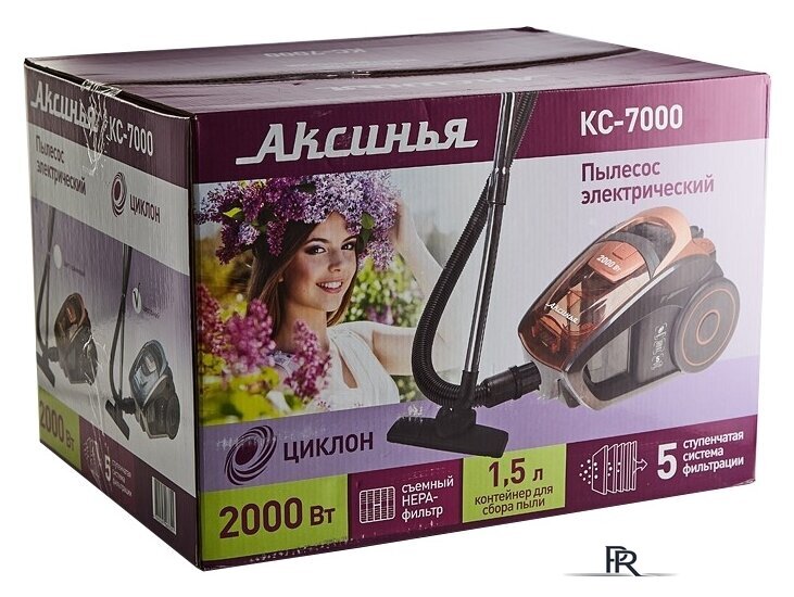 Пылесос Аксинья КС-7000 (синий) - Изображение №2 — Интернет-магазин ПроЗаказ