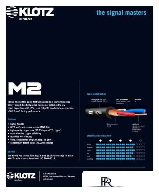 Кабель Klotz M2FM1-0500 (5 м) - Изображение №5 — Интернет-магазин ПроЗаказ