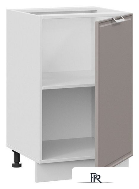 Шкаф напольный Трия Белладжио 1Н5 (белый/софт капучино) - Изображение №2 — Интернет-магазин ПроЗаказ